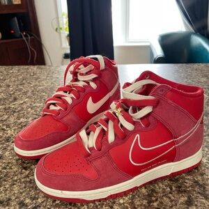 Nike Dunks- 50th Anniversary Red High-tops